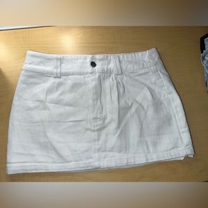 White Fox Boutique White Denim Mini Skirt